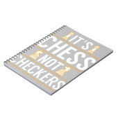 Carnet cool ses échecs pas checkers chèques joueurs cadea (Côté gauche)