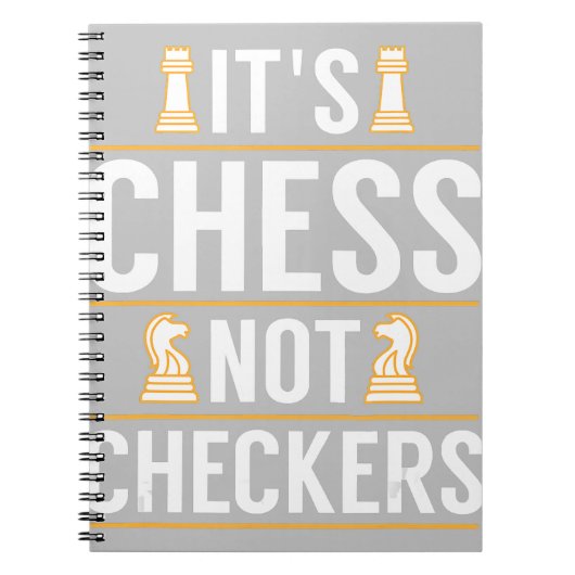 Carnet cool ses échecs pas checkers chèques joueurs cadea (Devant)