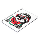 Carnet Cool Sloth Manger de la pastèque (Côté gauche)