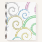 Carnet Cool, tendance, moderne onduleur brosses (Devant)