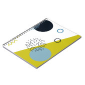 Carnet Cool, tendance, moderne, vert Memphis (Côté gauche)