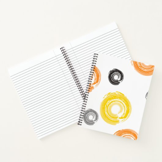 Carnet Cool, tendance, urbain, moderne peinture brosse (Intérieur)