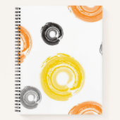 Carnet Cool, tendance, urbain, moderne peinture brosse (Devant)