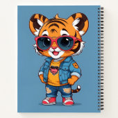 Carnet Cool Tiger personnalisé (Dos)