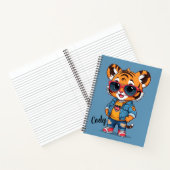 Carnet Cool Tiger personnalisé (Intérieur)