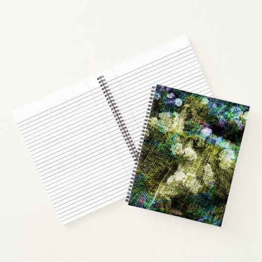 Carnet Cool, unique, art numérique tendance de motif de f (Intérieur)