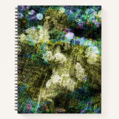 Carnet Cool, unique, art numérique tendance de motif de f (Devant)