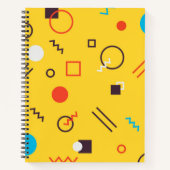 Carnet Cool, unique, tendance, urbain géométrique Memphis (Devant)