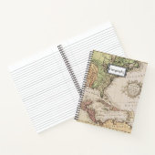 Carnet Cool Vintage Géographie Nouveau Monde Objet (Intérieur)