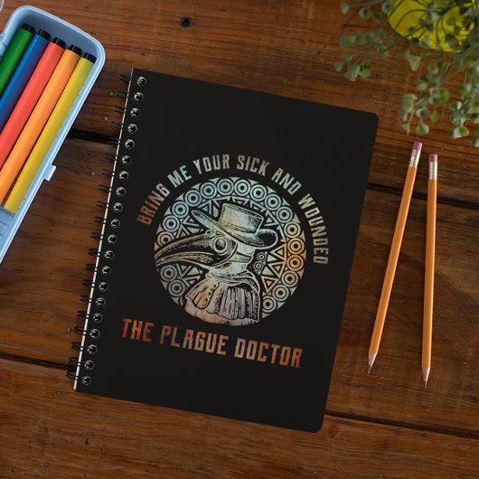 Carnet Cool Vintage Plague Doctor  