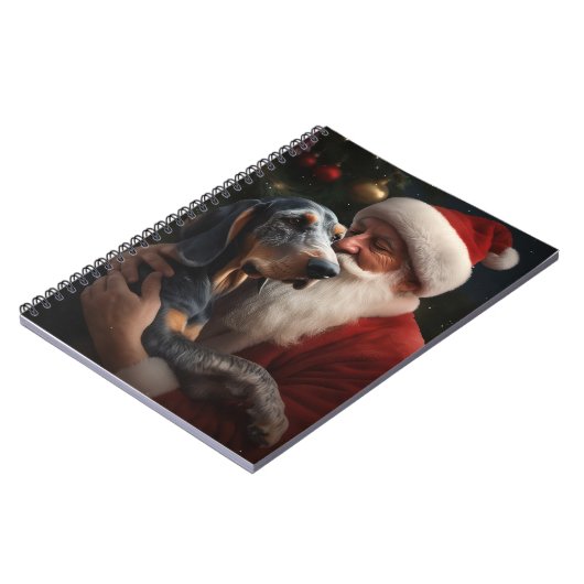 Carnet Coonhound Bluetick avec Noël au Père Noël (Côté gauche)