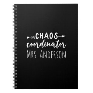 Carnet Coordinateur Chaos Bureau Coworker Maman