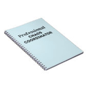 Carnet Coordinateur professionnel du chaos (Côté Droit)