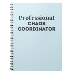 Carnet Coordinateur professionnel du chaos