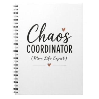 Carnet Coordinatrice de Chaos Drôle de Vie de Maman Typog
