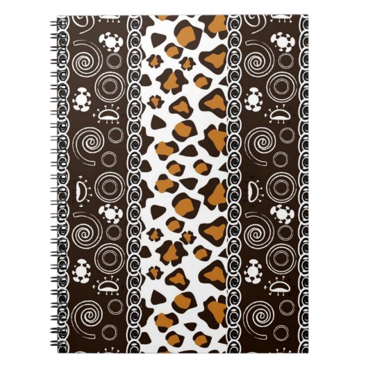 Carnet Copie africaine avec le motif de peau de guépard (Devant)