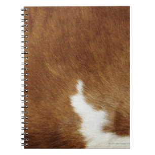 Carnet Copie Brown de peau de vache