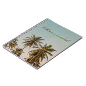 Carnet Copie de glamour et été - Palmier tropical (Côté gauche)