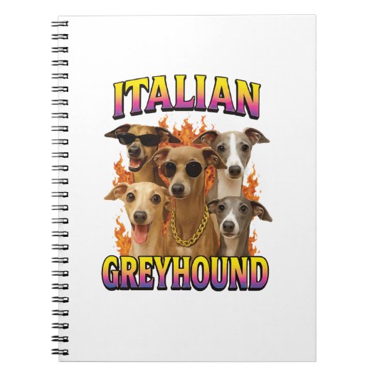 Carnet Copie de Lévrier Italien (Devant)