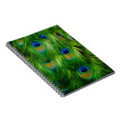 Carnet Copie de plume de paon (Côté Droit)