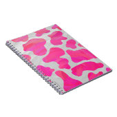 Carnet Copie de rose indien de vache et blanche (Côté Droit)