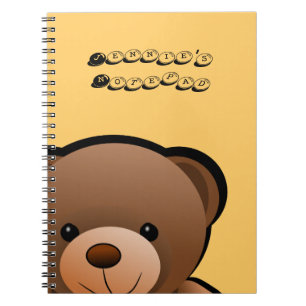 Carnet Copie d'ours de nounours personnalisée