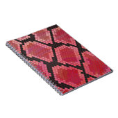 Carnet Copie noire et rouge de serpent (Côté Droit)