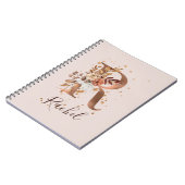 Carnet Copper Autumn Floral Letter R Fall Flowers (Côté gauche)