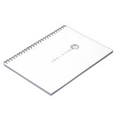 Carnet Copyright Moderne Typographique Blanc (Côté gauche)