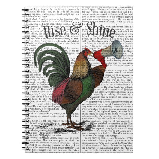 Carnet Coq avec Loudhailer 2 (Devant)