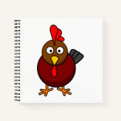 Carnet Coq de dessin animé (Devant)
