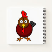 Carnet Coq de dessin animé (Dos)