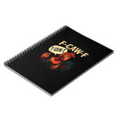 Carnet Coq en colère drôle F Caw Graphique Style Rétro (Côté gauche)