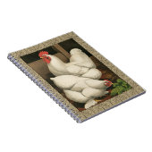 Carnet Coq & Hen à l'extérieur Hen House avec frontière b (Côté Droit)