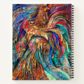 Carnet Coq - Kaleidoscope des couleurs (Dos)