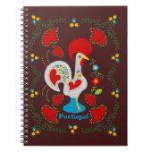 Carnet Coq traditionnel de Barcelos en blanc (Devant)