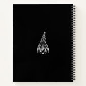Carnet Coq tribal noir et blanc (Dos)