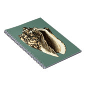 Carnet Coque conique turquoise (Côté Droit)