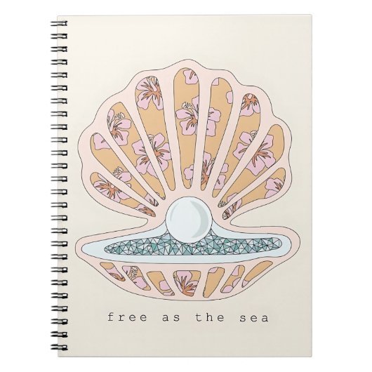 Carnet Coque de mer libre comme la mer (Devant)
