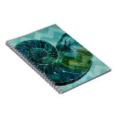 Carnet Coque spirale Turquoise (Côté Droit)