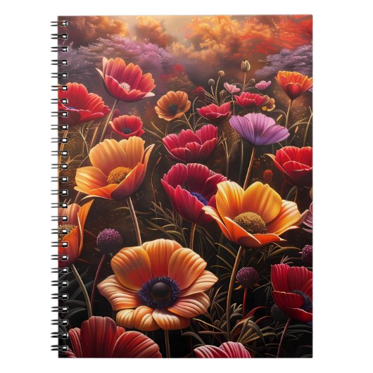 Carnet Coquelicots Colorés (Devant)