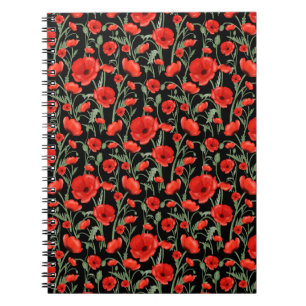 Carnet Coquelicots rouges