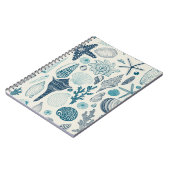 Carnet Coques de mer sur le blanc (Côté gauche)