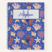 Carnet Coques océaniques Ourchines Beachcombers Monogramm (Devant)