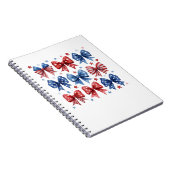 Carnet Coquette American Flag Coquette Bow 4 juillet (Côté Droit)