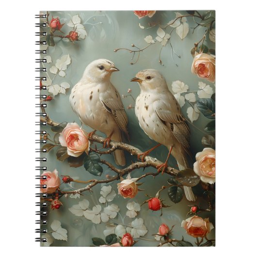 Carnet Coquette Birds Floral (Devant)