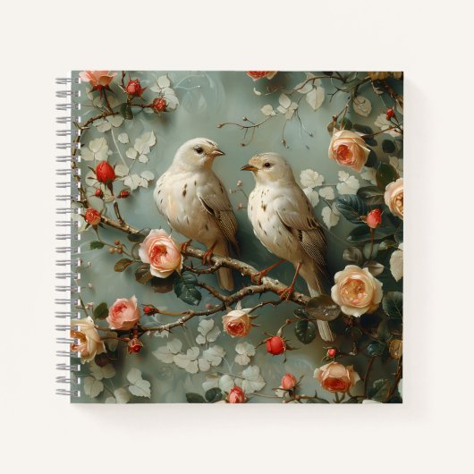 Carnet Coquette Birds Floral (Devant)