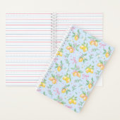 Carnet Coquette Bleu Citron (À l'intérieur)