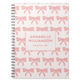 Carnet Coquette Bow Rose (Devant)
