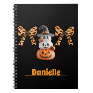 Carnet Coquette Citrouille Cute personnalisée